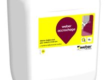 Résine d'adjonction pour enduits minéraux WEBER ACCROCHAGE bidon de 15L