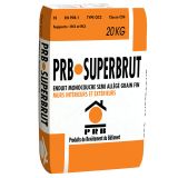 Enduit monocouche semi allégé grain fin SUPERBRUT Blanc de la Côte sac de 20kg