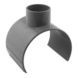 Selle de branchement PVC évacuation 90° mâle/femelle - diam. 100-110x40mm