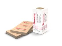 Panneau isolant en laine de roche Rockplus Premium kraft - long. 1,35m x larg. 0,6m x ép. 200mm - R = 6,25