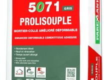 Mortier colle pour carrelage déformable c2s 5071 PROLISOUPLE Gris Sac 25kg