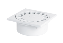 SIPHON COUR 150X150 SORTIES 40/50/63 BLANC - SC456B