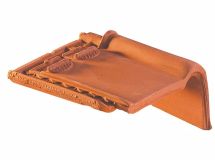 Demi tuile terre cuite H10 Ardoisé - long. 46,8 cm x larg. 18,1 cm