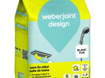 Mortier de jointoiement décoratif WEBERJOINT DESIGN E06 blanc pur sac 5kg