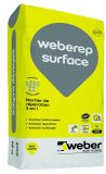 Mortier de réparation WEBERREP SURFACE gris sac de 25kg