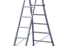 Échelle aluminium transformable 2 plans KET2 2 x 8 marches - haut. 2,6m