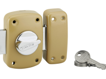 VERROU CORVETTE A BOUTON ET CYLINDRE 45MM 3 CLES