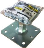 PIED DE POTEAU REGLABLE M20 HT100-150 + FIXATIONS