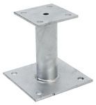 PIED DE POTEAU FIXE 100 X 150 X 5 mm Acier - P/10