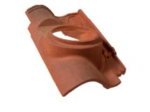 Tuile à douille terre cuite Fériane® diam. 150 Grenade - long. 29 cm