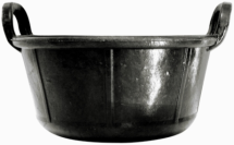 AUGE 30 LITRES CAOUTCHOUC 'CARBONERA'