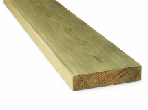 Lame terrasse Pin rouge US 145x27 T4 vert lisse StPBT 4.80M