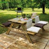 TABLE PIQUE NIQUE ROBUST L180x160 H75 cm EP4