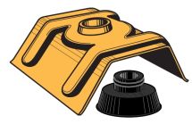 Cavalier 1000T avec Rondelle à Chemiée, RAL 7022 Gris Graphite