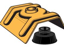 Cavalier 1000T avec Rondelle à Chemiée, RAL 7022 Gris Graphite