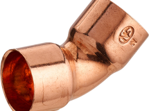 coude cuivre à souder 45° double femelle égal Ø16 lien 1 pièce