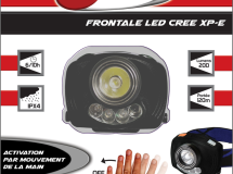 lampe frontale LED CREE XP-E DETECT. MVT AQPRO