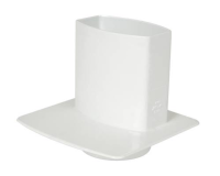 PIED DE CHUTE UNIVERSEL POUR TUBE DE DESCENTE 90X56 BLANC - PCU95B