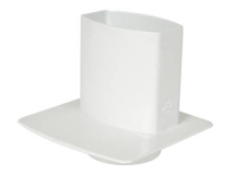 PIED DE CHUTE UNIVERSEL POUR TUBE DE DESCENTE 90X56 BLANC - PCU95B