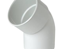 COUDE MALE/FEMELLE 45° DIAMETRE 80 BLANC - CR4GTB
