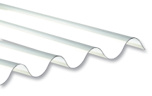 Plaque ondulée grande onde polycarbonate GO 92 - 5 ondes 1/2 - 1,52 m x 0,92 m - Epaisseur : 1,0 mm - Cristal