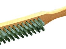 BROSSE METALLIQUE A MANCHE 4 RANGS INOX