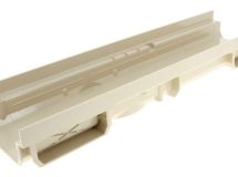 Caniveau bas 773 sable - long. 0,5m x larg. 130mm - classe A15 / B125