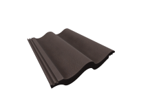 Tuile béton Tradipanne Brun - long. 33 cm