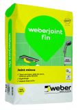 Mortier joint WEBERJOINT FIN gris ciment sac 25kg