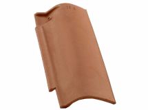 Rive ronde droite à emboîtement terre cuite Canal S Rethaise - long. 48 cm x larg. 16 cm