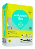 Mortier colle pour carrelage WEBER.COL FLEX gris sac 25kg