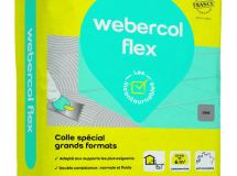 Mortier colle pour carrelage WEBER.COL FLEX gris sac 25kg