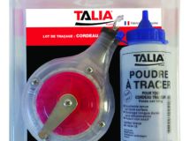 LOT TRACAGE CORDEAU + POUDRE A TRACER BLEUE 140G
