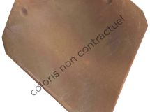 Tuile de finition droite à emboîtement terre cuite Méridionale Paysage - long. 43 cm