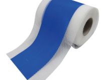 Bande d’armature renforcée de 12 cm avec couche de résine SEBS pour traitement des angles, canalisations et fissures Bleu