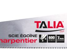 SCIE DE COFFREUR 600 MM POIGNEE BI-MATIERE