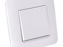 APPAREILLAGE ENCASTRE GAMME CASUAL COMPLET INTERRUPTEUR VA ET VIENT BLANC BRILLANT