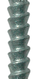 Tirefond à bourrer tête carrée + plaquette PPSO + rondelles - long. 120mm x diam. 8mm ˗ Seau de 25