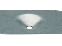 Plaquette 82x40 lisse galvanisee