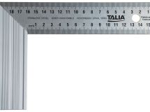 EQUERRE DROITE ET D'ONGLET LAME INOX TALON ALU 400MM