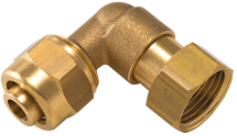 PER compression coude femelle écrou tournant Ø12 F.15x21 lien 1 pièce