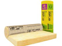 Rouleau en laine de verre GR 32 Roulé Revêtu Kraft - long. 2,7m x larg. 1,2m x ep. 160mm - R = 5,00