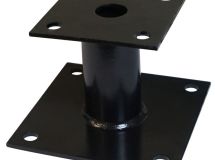 PIED DE POTEAU FIXE HT 48 X 100 - NOIR Bte de 10