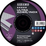 DISQ. TRONC ULTRA ACIER INOX D.125 x 1 x 22,23