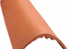 Tuile à douille terre cuite Romane Sans Vieilli masse ˗ long. 42 cm x larg. 27,3 cm