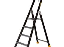 Escabeau aluminium laqué simple MP 4 marches - haut. 2,9m