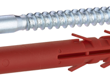 fixations chauffe-eau sur parpaing long.140 mm / M.10 coque 4 pièces