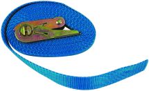 Sangle d'arrimage à cliquet 5mx25mm bleue