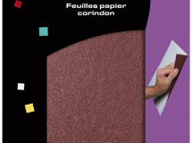 BLISTER DE 5 FEUILLES PAPIER CORINDON 230X280 GR. ASSORTIS