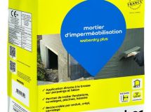 Mortier d'imperméabilisation WEBERDRY PLUS sac de 5kg